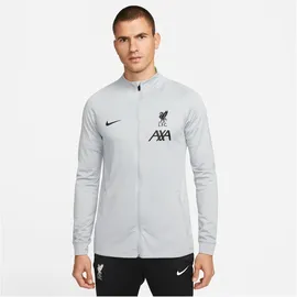 Nike Liverpool Strike Dri-FIT Fußball-Track-Jacket für Herren aus Strickmaterial - Grau, M