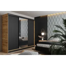 kier furniture Schiebetürenschrank Malani 200 x 205 x 59 cm Grau