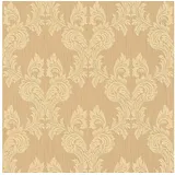 Profhome Textiloptik Tapete Barock 0,53 m x 10 m 5,33 m2 Orange