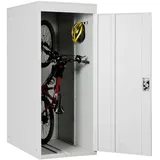 Proregal Fahrradgarage 79x192x122 cm Metall Hellgrau