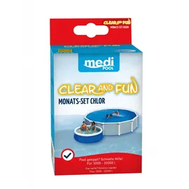 mediPool Chlor Plus Mini Clear and Fun 250 g mit speziellem Trübungsentferner