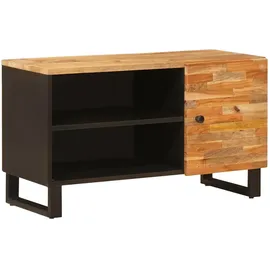 vidaXL TV-Schränk mit Regal 80 x 33 x 46 cm Braun Massivholz