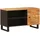 vidaXL TV-Schränk mit Regal 80 x 33 x 46 cm Braun Massivholz
