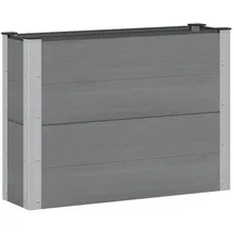 vidaXL Hochbeet 100 x 30 x 72 cm Grau