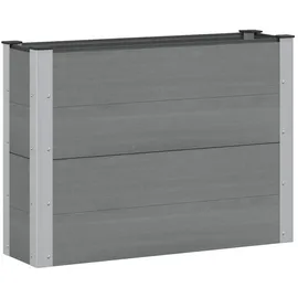vidaXL Hochbeet 100 x 30 x 72 cm Grau