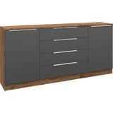 borchardt Möbel Oliva 166 x 78 x 35 cm Beige / Grau