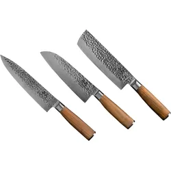 Sallys 3er Messer Set - Nakiri, Masuta & Santoku