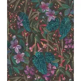 Rasch Textil Vliestapete Curiosity 10,05 m x 0,53 m 0 g Türkis/Lila/Schwarz 538236