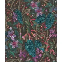 Rasch Textil Vliestapete Curiosity 10,05 m x 0,53 m 0 g Türkis/Lila/Schwarz 538236
