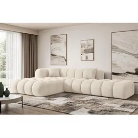 altdecor Ecksofa in L-Form Corner Sofa Bett Eckcouch Couch Wohnlandschaft Cauchsofa Olea-L2-309x190x70 cm Beige