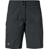 Schöffel Shorts Danube L, wasserabweisende Radhose, schnell trocknende Fahrradhose mit Bundverstellung, black, 34