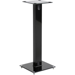 myWall Standfüße für Lautsprecherboxen, Lautsprecher Ständer + Wandmontage, Schwarz