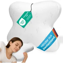 eloneo Visko-Schmetterlingskissen 52 x 12 x 62 cm Weiß