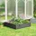 Outsunny Hochbeet 120 x 120 x 30 cm Hellgrau