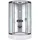 AcquaVapore D58-50T1 Komplettdusche mit Pendeltür 90 x 90 cm weiß Sicherheitsglas ESG D58-50T1-EC