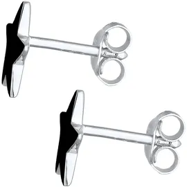 Elli Ohrstecker Stern Astro schwarz 925 Sterling Silber onesize