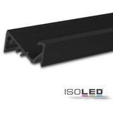ISOLED LED Aufbauprofil FURNIT6 S Aluminium schwarz RAL 9005, 200cm