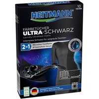Heitmann - Färbetücher Ultra Schwarz - 1er Pack - 10 Tücher