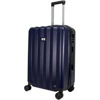 MY TRAVEL BAG ABS Hartschalen-Koffer Trolley Reisekoffer Tasche (Handgepäck-Mittel-Groß-Set) Zwillingsrollen (Dunkelblau, Handgepäck (55cm))