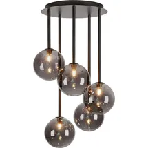 Markslöjd Universe 5 Deckenleuchte 68 cm schwarz/rauch