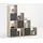 FMD Mega 2 Raumteiler 138,5 x 32,6 x 141,5 cm Beige/Braun