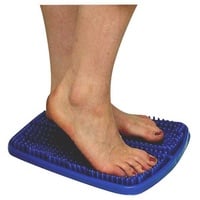 1x Behrend Fußreflexzonen Matte Massagematte Fußmassage Reflexzonen Massage, 33x28cm, blau
