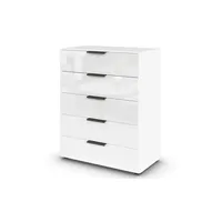 Möbel Kraft Kommode Flipp Glas Weiß