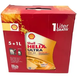 Shell Helix Ultra ECT C2 C3 0W-30 5 Liter %2B 1 Liter GRATIS