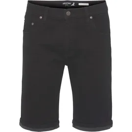 Arizona Jeansshorts gerader Schnitt, knieumspielende Länge, niedrige Leibhöhe, Gr. 40, black washed, , 52476200-40