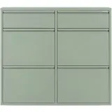 Spinder Design Schuhschrank Metall, Breite 40 cm grün