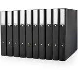 Rapesco Ringbuch DIN A4 38 mm Schwarz 10 St.
