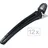 Efalock Professional Efalock Kombi Clipse Schwarz Beutel a 12 Stück