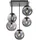 just light. Big Widow 1 E14 rund schwarz