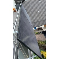 Balkonhalterung Rund bis ca. 48mm Modulbreite ca. 1133mm für ein Modul PV Solar