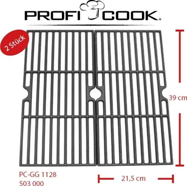 PROFICOOK Gußgrillrostset PC-GG1128 (VE2)