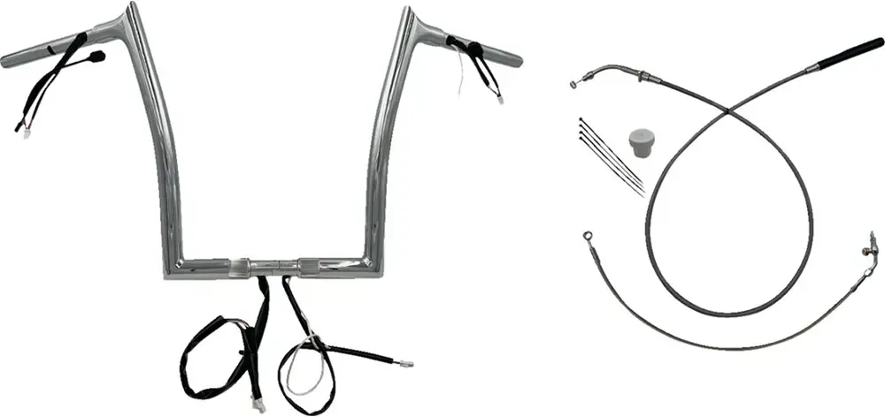 Fat Baggers Inc. 14 ́ ́ Harley Davidson Fltrx/se 23-24 1.25 Pointed Top 949914 Lenker - Chrome - One Size