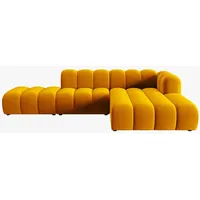 Micadoni Ecksofa, Gelb, Textil, 5-Sitzer, L-Form, 299x177 cm, Hergestellt in Europa, Wohnzimmer, Sofas & Couches, Wohnlandschaften, Ecksofas