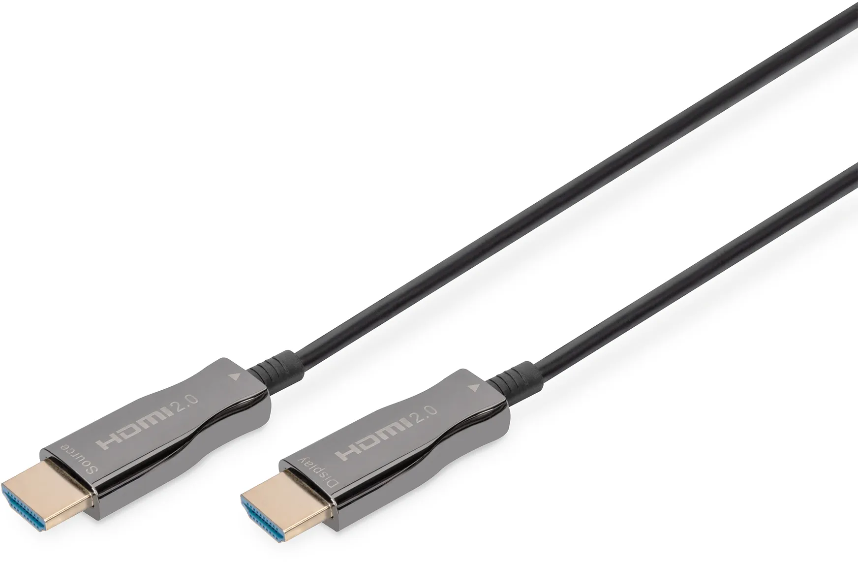 DIGITUS HDMI AOC Hybrid Glasfaserkabel, UHD 4K, 15 m