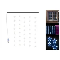 VidaXL LED-Lichtervorhang mit Sternen 200 LED Blau 8 Funktionen