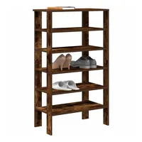 VidaXL Schuhregal Räuchereiche 61x32x105 cm Holzwerkstoff