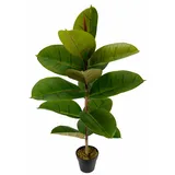 I.GE.A. Künstliche Zimmerpflanze I.GE.A. "Gummibaum", grün, B:15cm H:84cm L:15cm, Obermaterial: 90% Polyester, 10% Kunststoff, Kunstpflanzen, Künstliche Zimmerpflanze