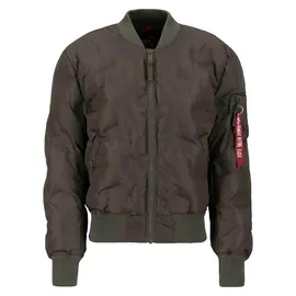 Alpha Industries MA-1 Emb. Logo Puffer grün 3XL