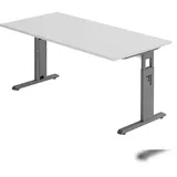 Hammerbacher Schreibtisch VOS16/5/G lichtgrau/grafit