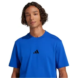 adidas Essentials Small Logo Single Jersey Shirt Team royal Blue/Black S