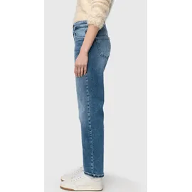 MAC Straight Fit Jeans im 5-Pocket-Design, Dunkelblau, 38/28