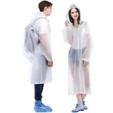Regenponcho für Damen und Herren,Wasserdichter Regenmantel,Notfall Regenponcho,D