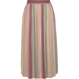 VIVANCE Plisseerock Damen Gestreift Mehrfarbig 36