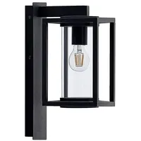 LUCANDE Außenwandleuchte Metall schwarz 1 x 15 W LED IP44