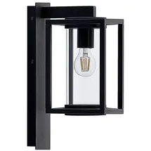 LUCANDE Außenwandleuchte Metall schwarz 1 x 15 W LED IP44