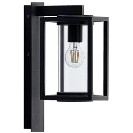 LUCANDE Außenwandleuchte Metall schwarz 1 x 15 W LED IP44
